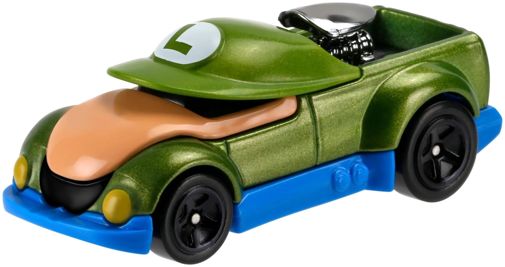 Superior Hot Wheels Super Mario Character Cars Luigi Vehicle 2 7 Detailed