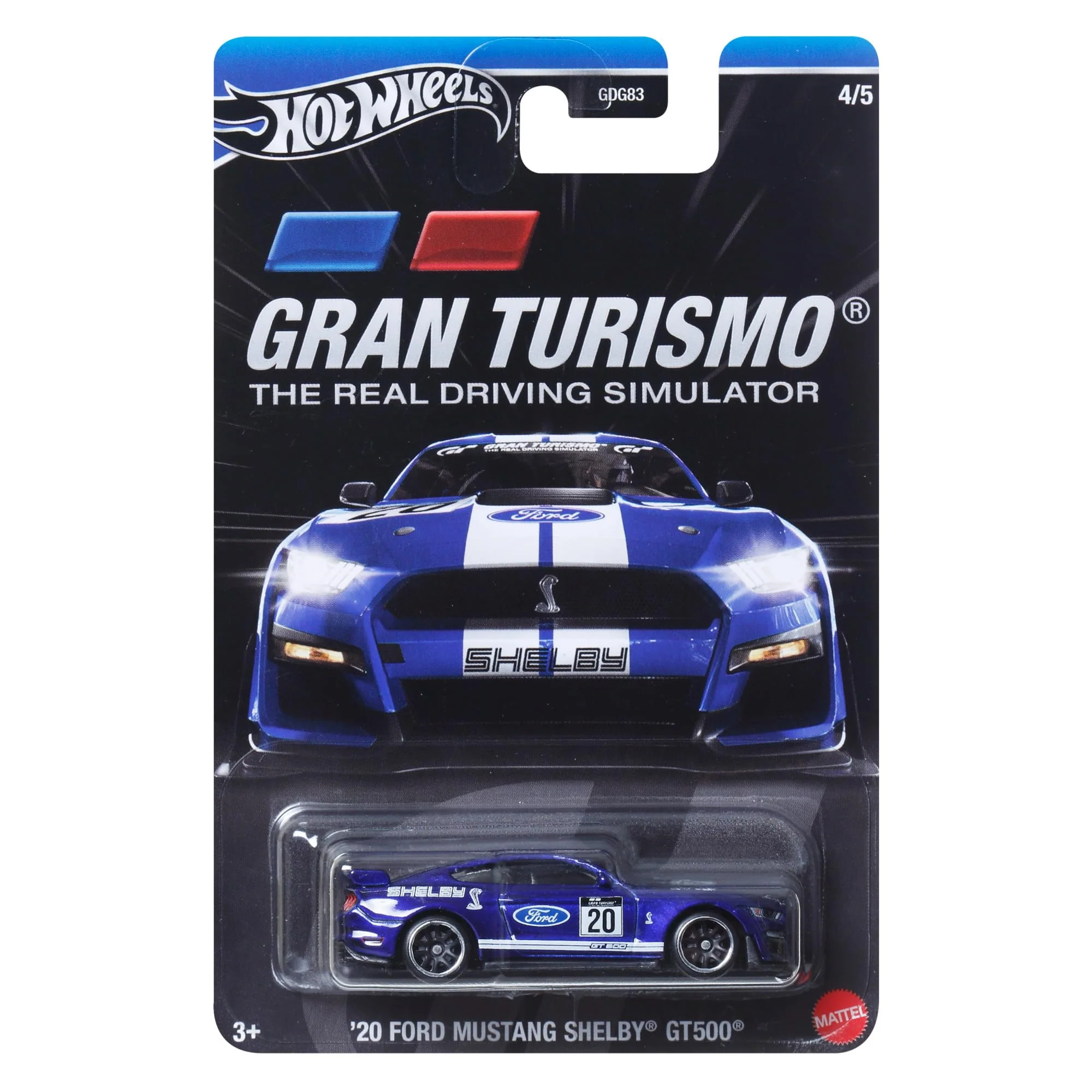 Stylish Hot Wheels Gran Turismo '20 Ford Mustang Shelby GT500 HRV66 World-Class