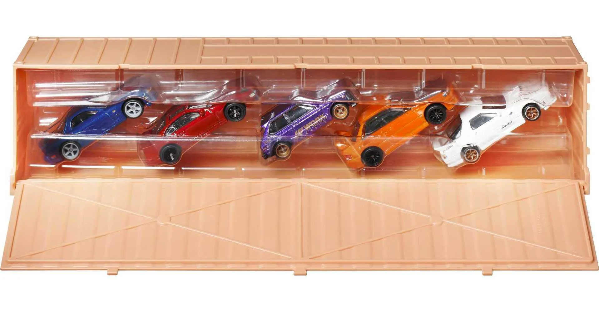 Exceptional Hot Wheels Ronin Run Container Set 5 1 64 Scale Premium Cars in Collectible Container Metal Metal Body Riders Tires for Collectors Green