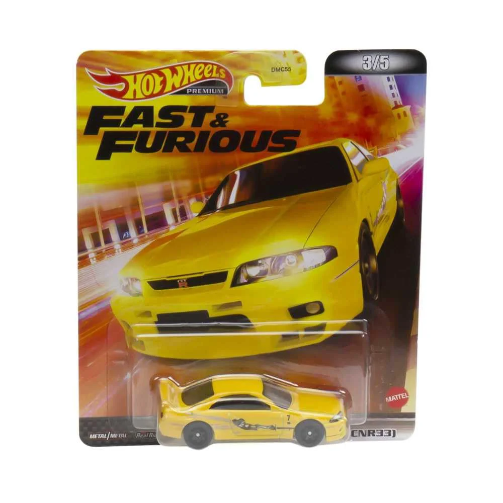 Fine Crafted HOT WHEELS Retro Entertainment Collection Nissan Skyline GTR R33 TV Video Games Iconic Replicas for Play or Display Gift for Collectors Casual