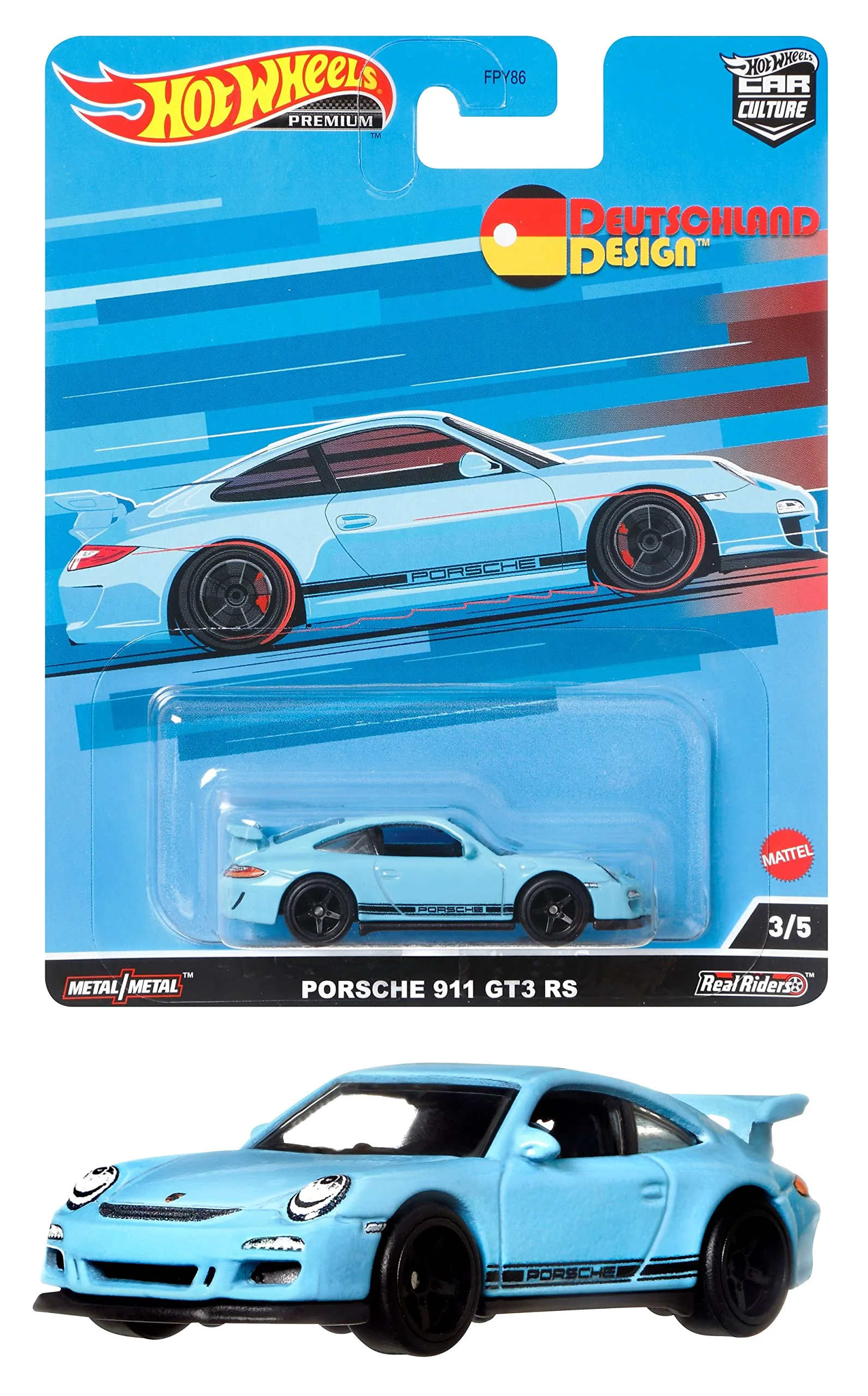 World-Class Hot Wheels Car Culture Circuit Legend Premium 1 64 Scale Die-Cast Porsche 911 GT3 RS Collectable Vehicle Trendy