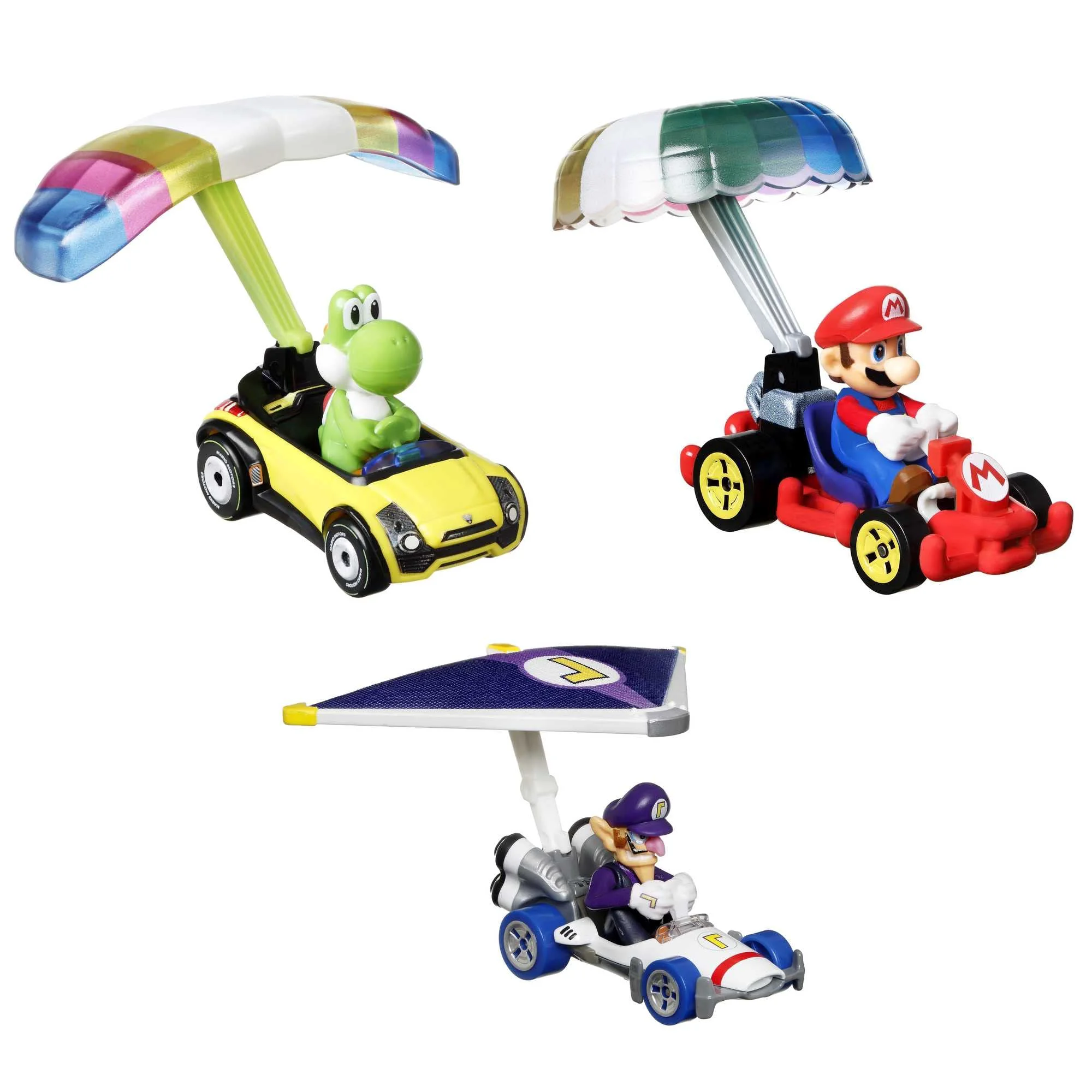 Flexible Hot Wheels Super Mario Character Car 3-Packs with 3 Character Cars in 1 Set Gift for Kids Collectors Ages 3 Years Old Up Effective