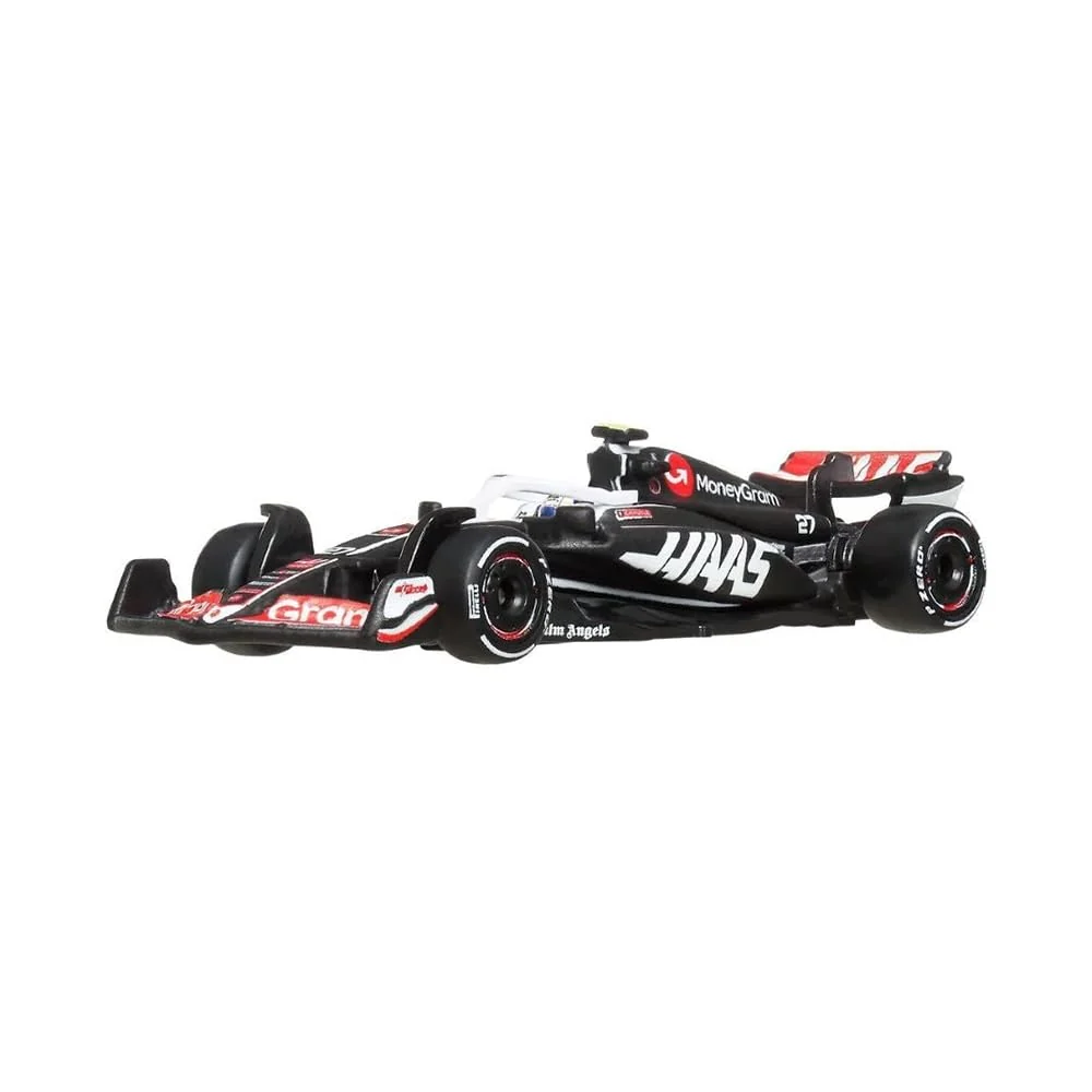 Outstanding Hot Wheels Formula 1 Car MoneyGram Haas VF-24 NICO HULKENBERG 27 - Die Cast 1 64 Scale - Length 8 cm - JBM22 Premium Material