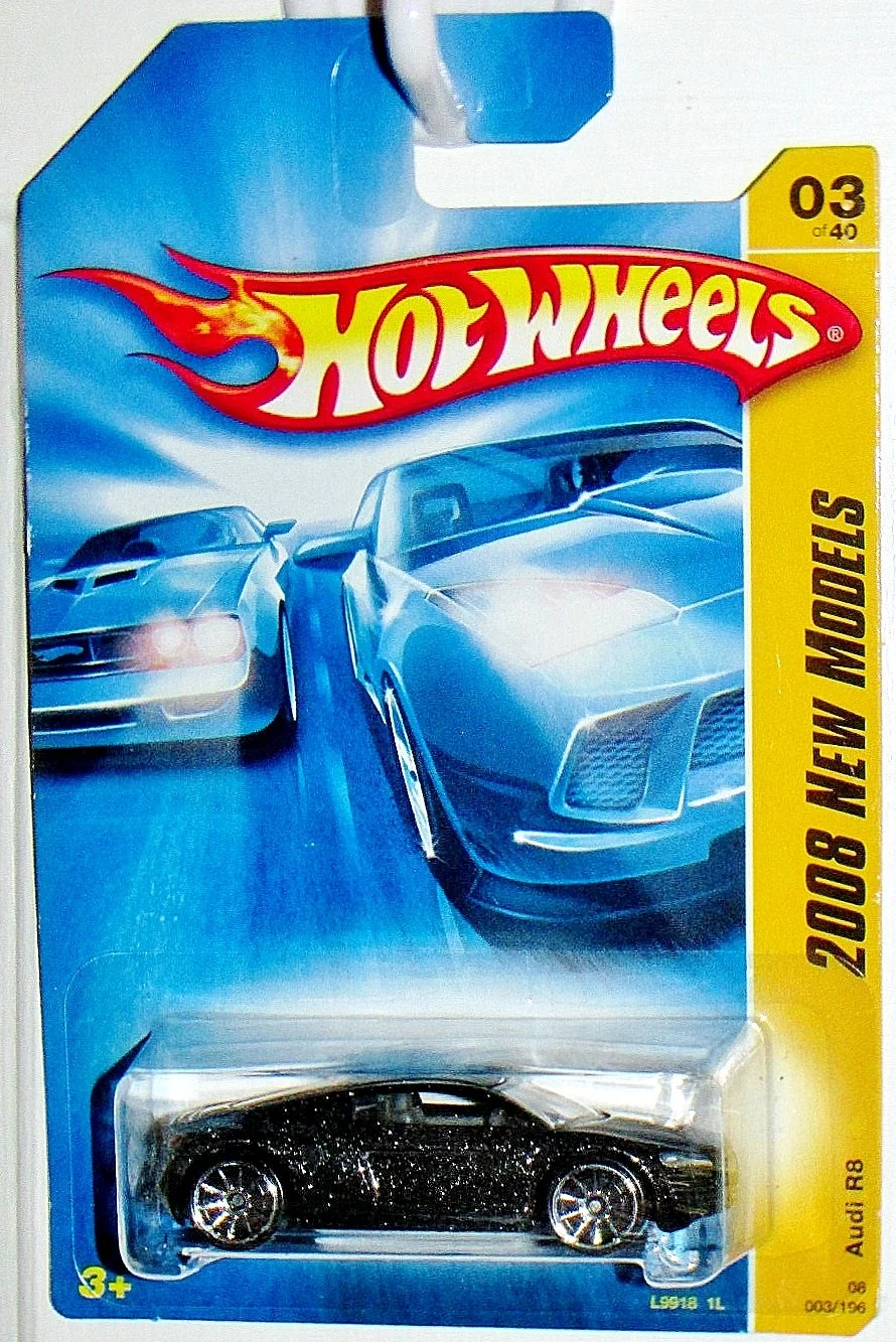 Original Design Hot Wheels 2008 New Models Audi R8 10 Spoke Wheels version 03 40 1 64 Scale. Minimalist