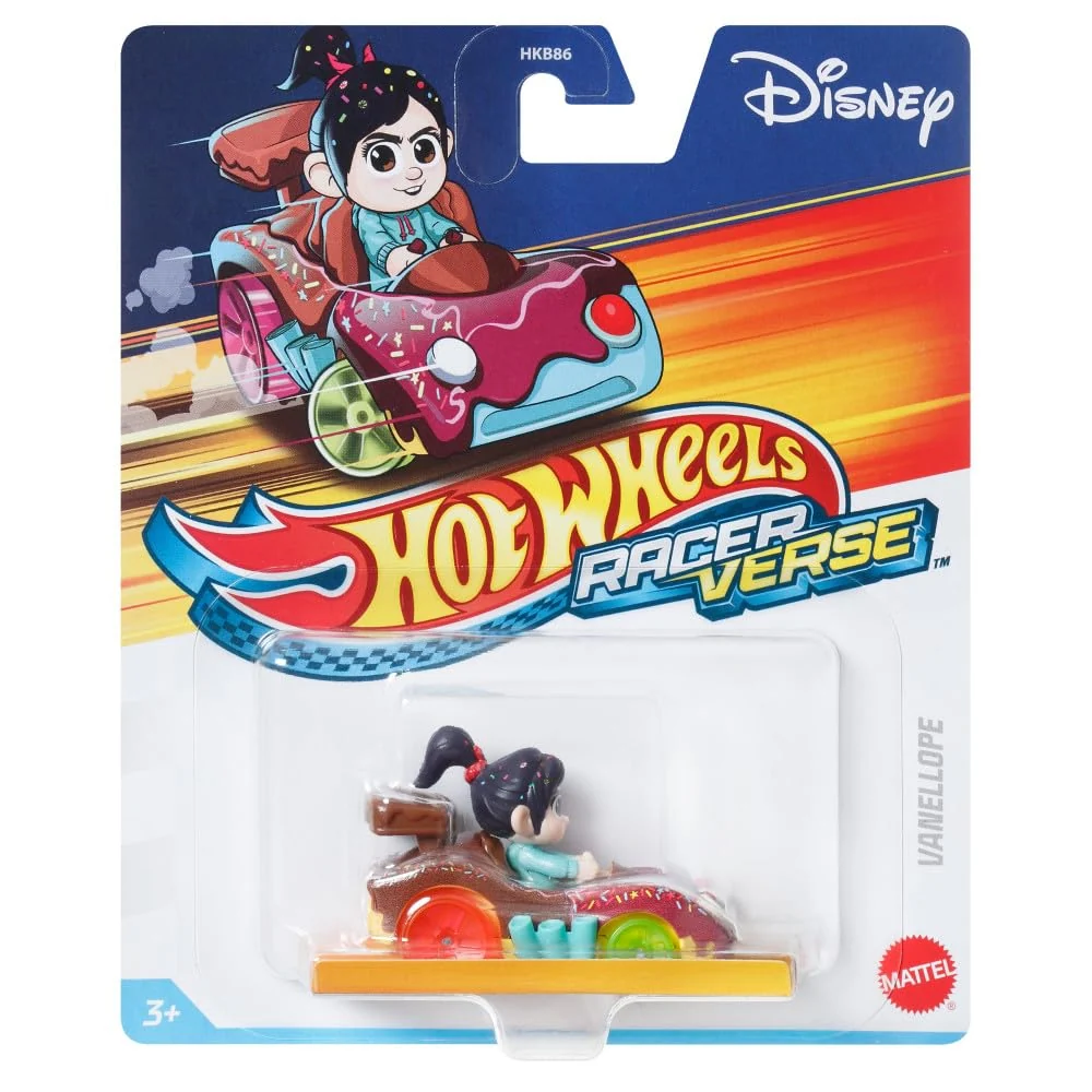 Reliable Hot Wheels RacerVerse Die-Cast Vehicle with Vanellope Driver 1 64 Scale HKB88-4B10 Elite