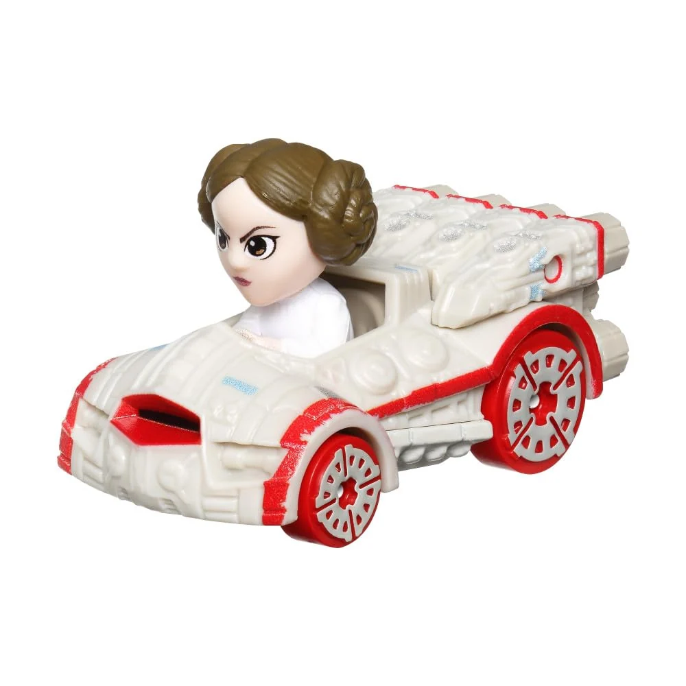 Trendy Hot Wheels RacerVerse Die-Cast Vehicle with Princess Leia Driver 1 64 Scale Fashionable