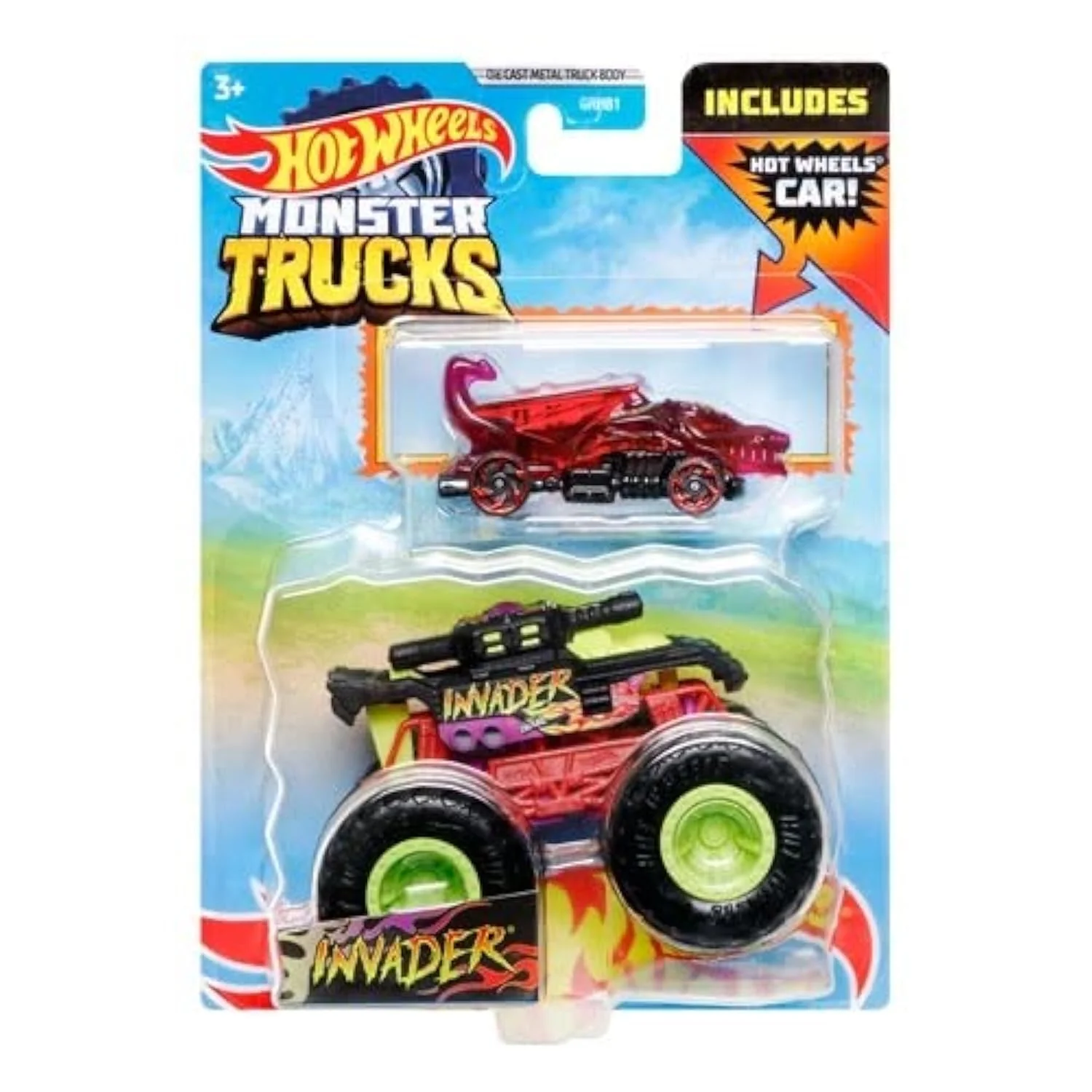 Practical Hot Wheels Monster Trucks Invader Fine Crafted