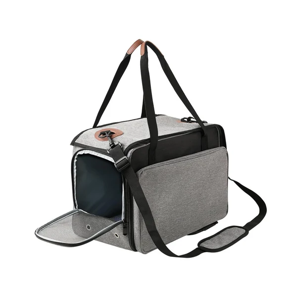 Convenient Maxbell Cat Carrier Dog Carrier Carrying Bags Soft Foldable for Dog Gray Powerful