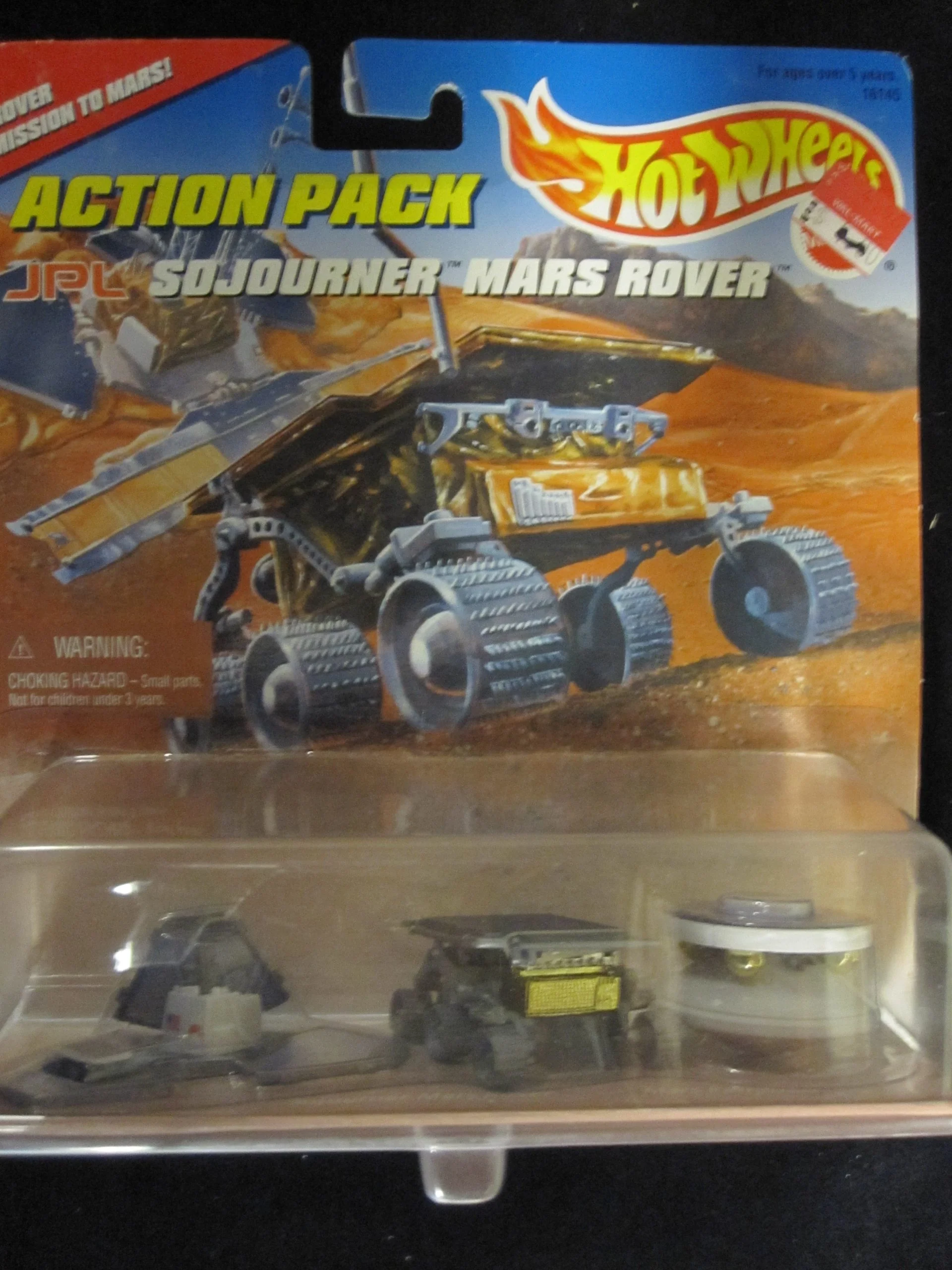 Trusted Hot Wheels JPL Sojourner Mars Rover Action Pack with Mission Accomplished July 4 1997 Limited Edition 1 64 Scale Die Cast Play Set Practical