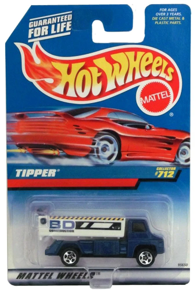 Stylish Hot Wheels 1998 1 64 Scale Blue Tipper Die Cast Truck Collector 712 Elegant