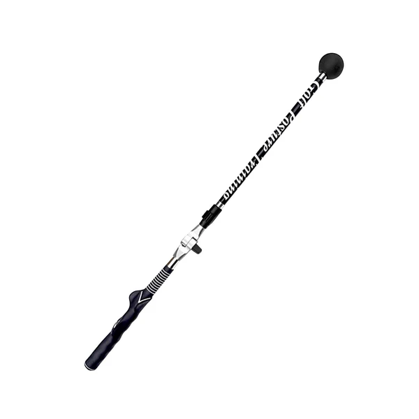 Refined Maxbell Warm up Stick Adjustable Practice Golf Swing Trainer Aid for Improved Tempo Black Next-Generation