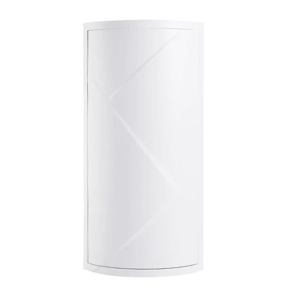 Green Maxbell Rotating Triangle Cabinet Cosmetic Storage Rack for Table Bathroom 3 Tiers White Environmentally Friendly