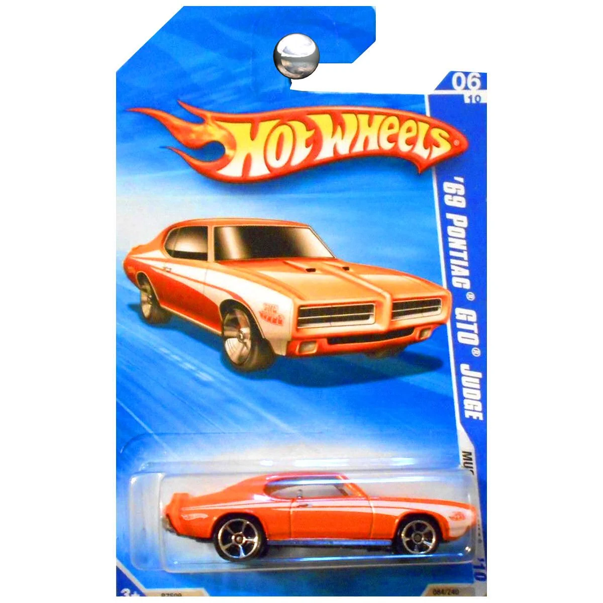 Carefully Designed Hot Wheels 2010 Muscle Mania 1969 Pontiac GTO Judge in Orange Reusable
