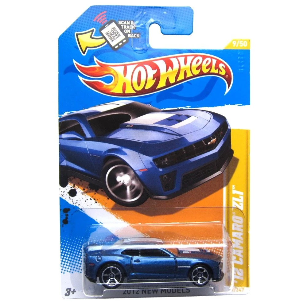 Genuine Hot Wheels 2012 New Models Chevrolet Chevy Camaro ZL1 Blue Clean