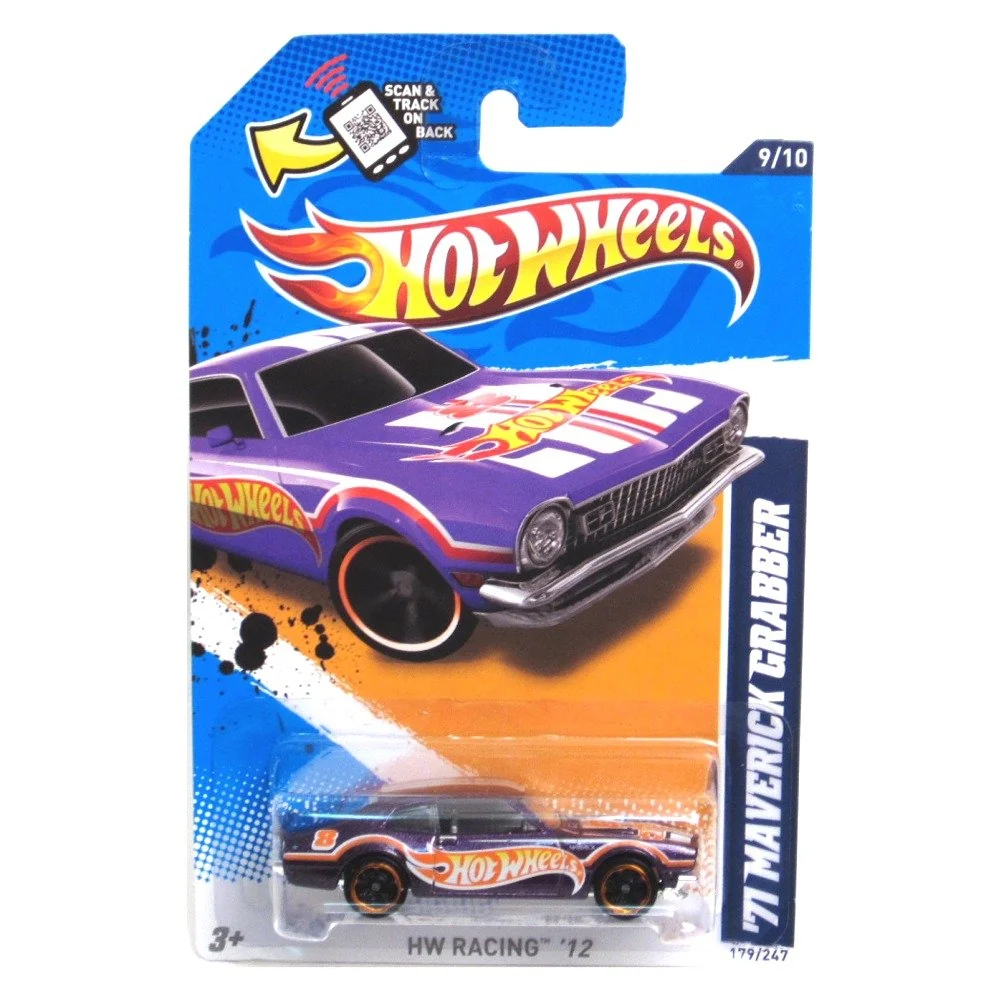 High-Performance Hot Wheels - '71 Maverick Grabber Purple - HW Racing 12 - 9 10 179 247 Scale 1 64 Long-Lasting