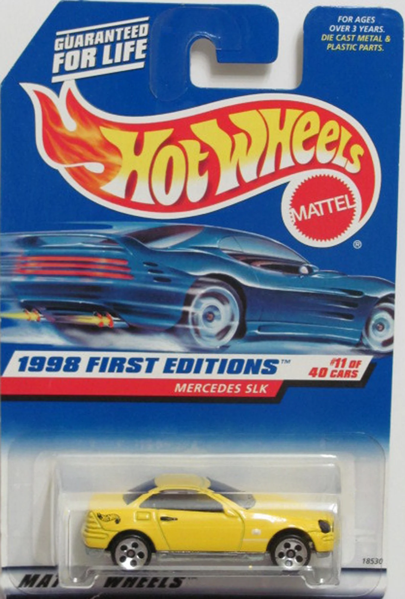 Sophisticated Hot Wheels 1998 First Editions 11 40 Mercedes SLK Malaysia Base Fine