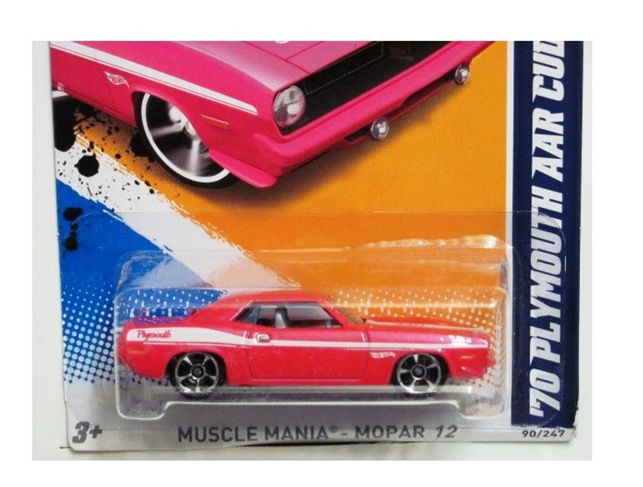 Specialty Hot Wheels 10 10 Muscle Mania Mopar 12 70 Plymouth AAR Cuda 90 247 by Mattel Reusable