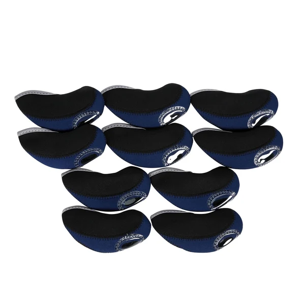 Reliable Maxbell 10 Pieces Golf Iron Headcovers Golf Club Head Cover Golf Accessories Guard Dark Blue World-Class