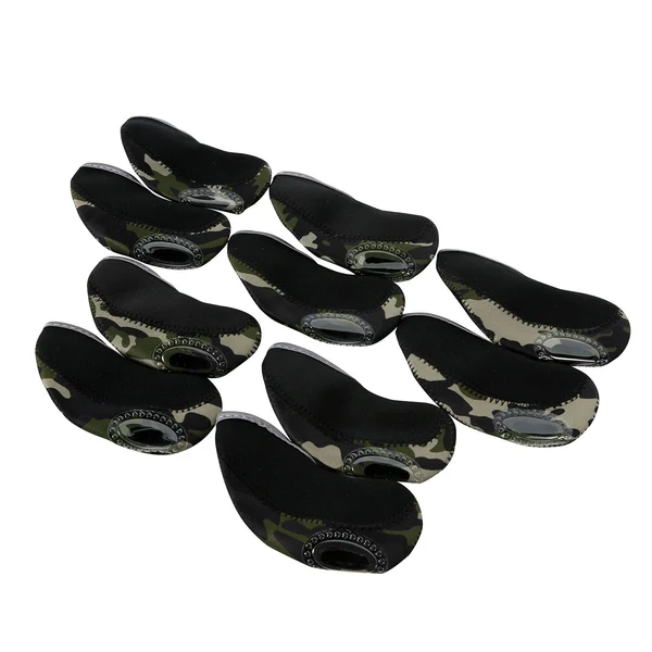 Reliable Maxbell 10 Pieces Golf Iron Headcovers Golf Club Head Cover Golf Accessories Guard Multicolor Natural