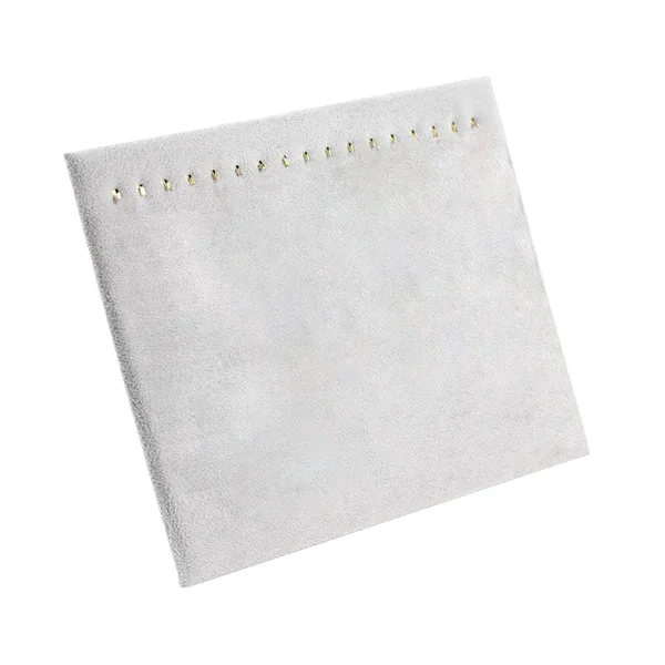 Breathable Maxbell 17 Hooks Necklace Display Stand Display Boards for Bracelets Anklets Selling grey velvet Environmentally Friendly