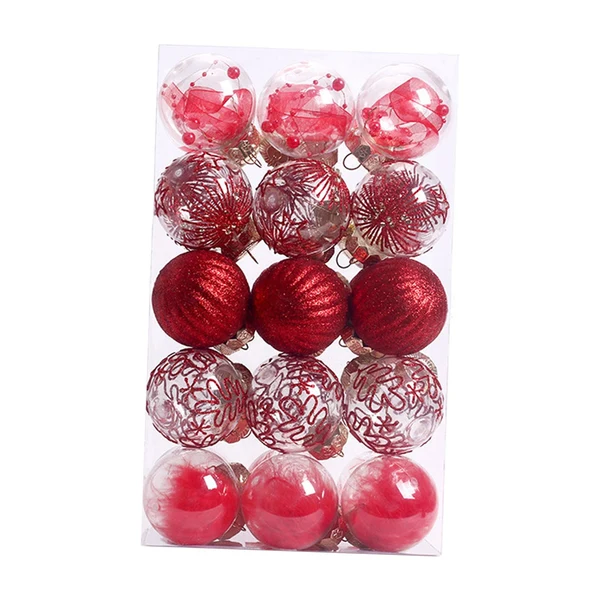 Pure Maxbell 30 Large Christmas Ball Ornaments Baubles for New Year Xmas Holiday red Responsible