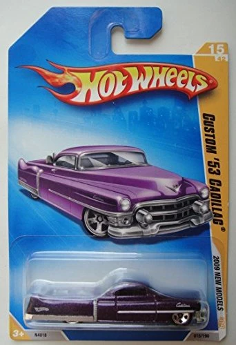 Reusable Hot Wheels 2009 New Models 15 42 Purple Custom '53 Cadillac 15 190 Organic