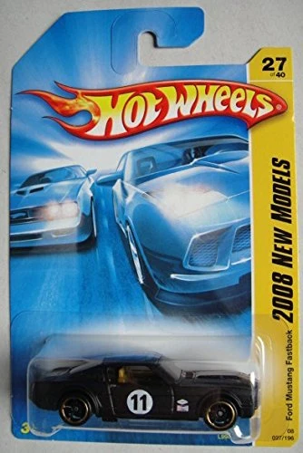 Stylish Hot Wheels 2008 New Models Black Ford Mustang Fastback 27 40 Solid