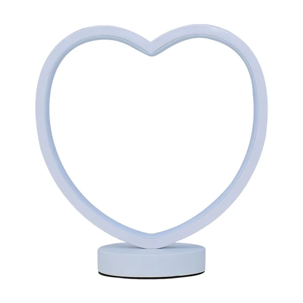 Natural Maxbell Modern LED Heart Table Lamp Desk Lamp Night Lamp for Hotel Bedroom Decor Adjustable World-Class