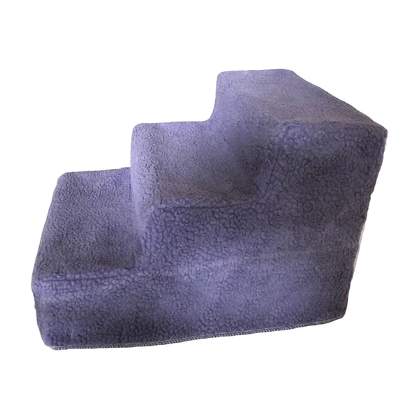 Refined Maxbell Cat Pet Ramp Ladder Washable Dog 3 Steps Ladder for Climbing up Dogs Violet Durable