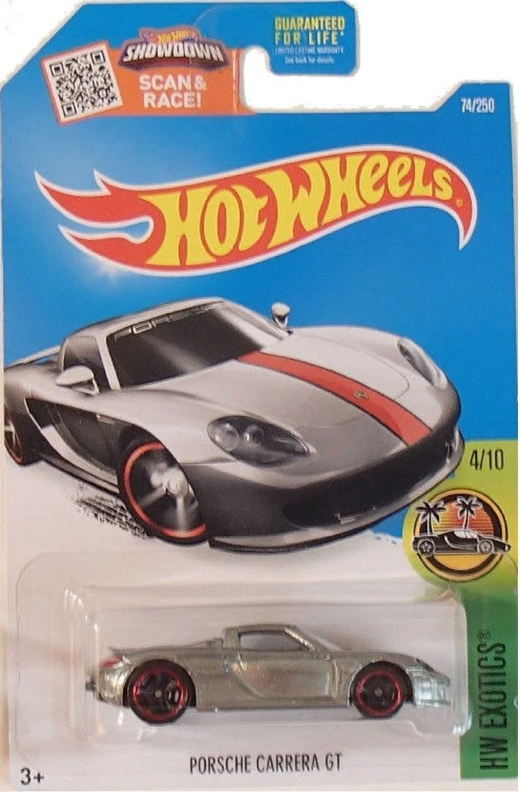 Professional Hot Wheels 2016 HW Exotics Porsche Carrera GT Exclusive ZAMAC 74 250 Consistent