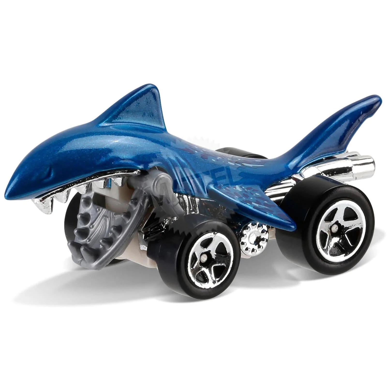 Official Hot Wheels 2016 Shark Bite Street Beasts Blue 208 250 Long Card by Mattel Lightweight