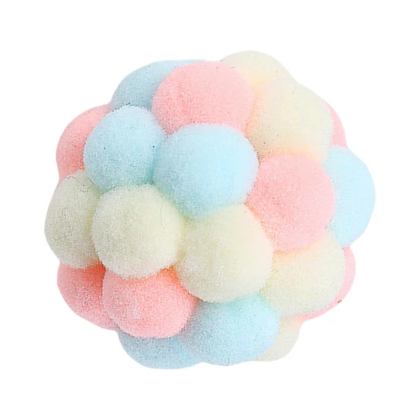 Classic Maxbell Cat Toy Balls with Bells Soft Indoor Cats Kitty Kitten Interactive Cat Toys Pink Yellow Blue Exclusive