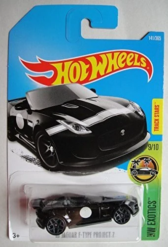 Outstanding Hot Wheels 2017 HW Exotics '15 Jaguar F-Type Project 7 141 365 Black Advanced