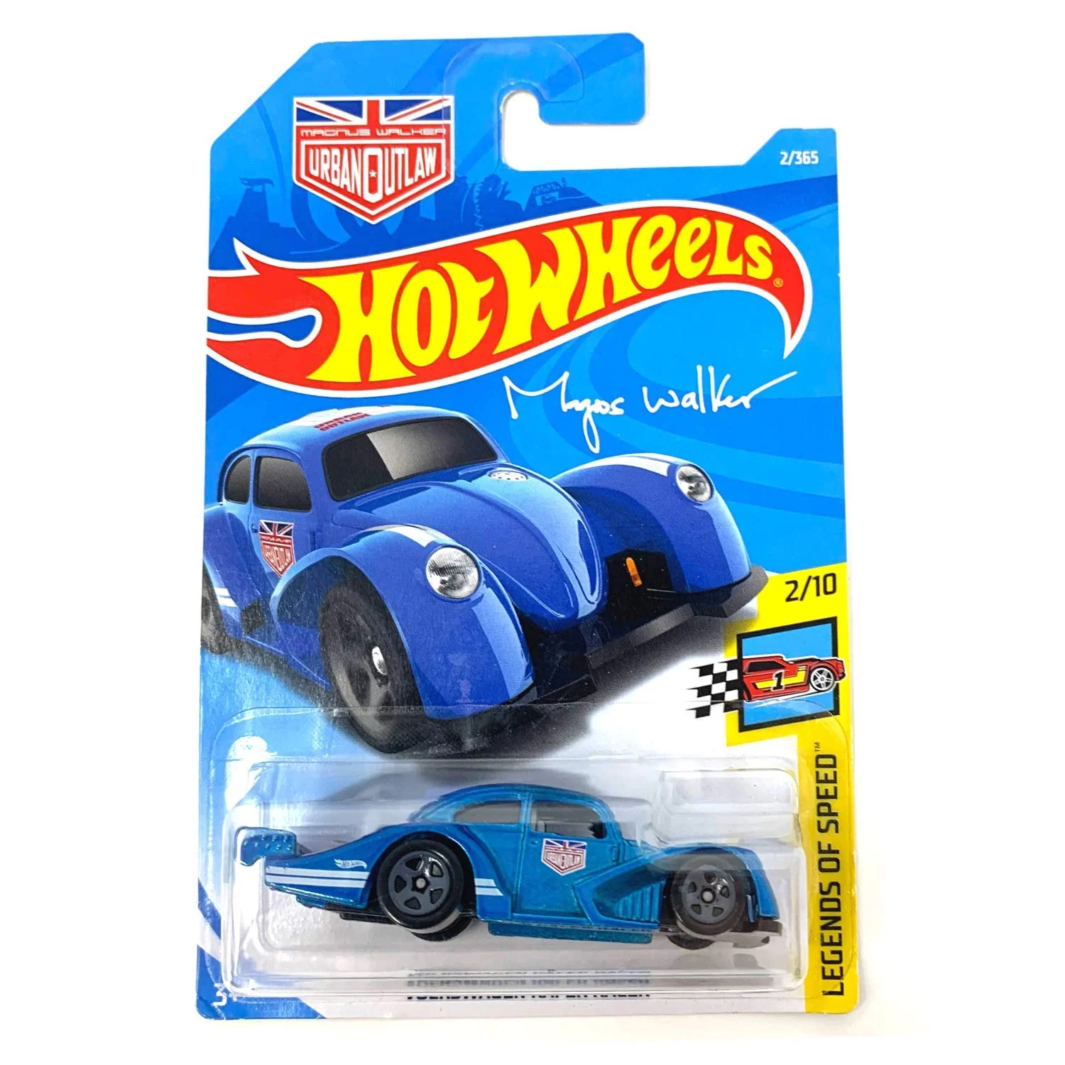 Premium Material Hot Wheels 2018 50th Anniversary Legends of Speed Volkswagen Kafer Racer 2 365 Blue Pure