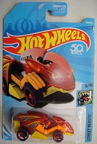 Classic Hot Wheels 2018 50th Anniversary Street Beasts Vampyra 63 365 Red Crafted