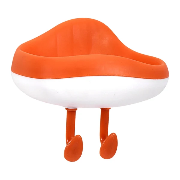Proven Maxbell Wall Mounted Soap Holder Portable Container Accessories for Bathroom Kitchen Orange Responsible