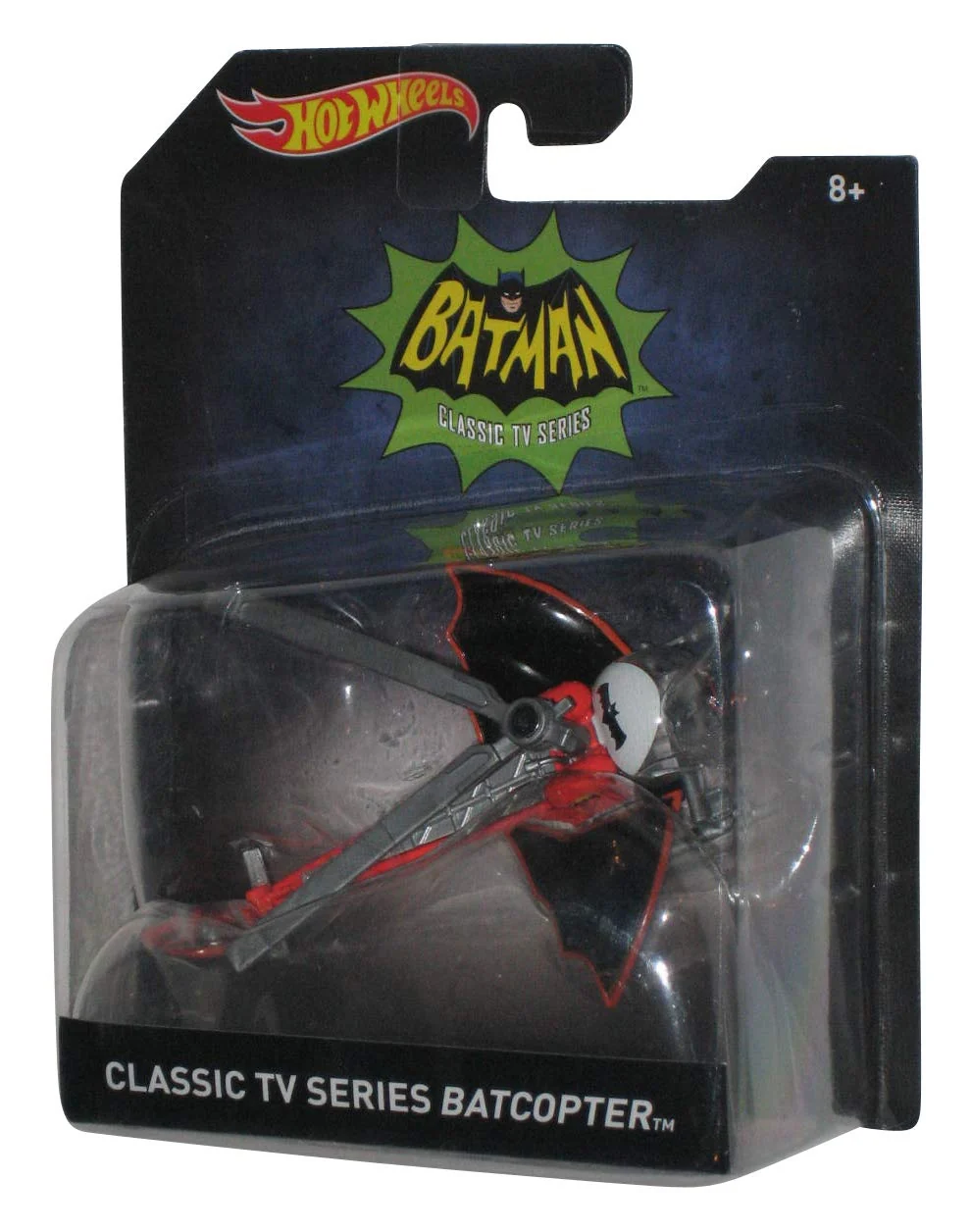 Pure hotwheels batman classic TV series batcopter 1.50 scale model by Hot Wheels Solid