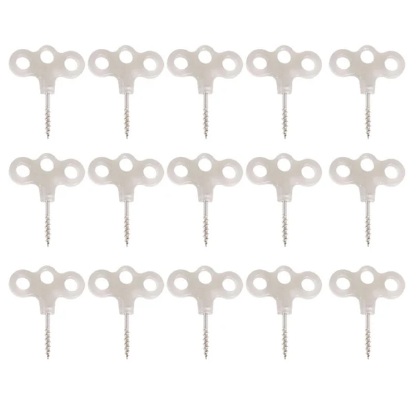 Luxury Maxbell Three Hook Threaded Nail Luminous Lightweight for Gardening Hiking Camping 15pcs Reusable