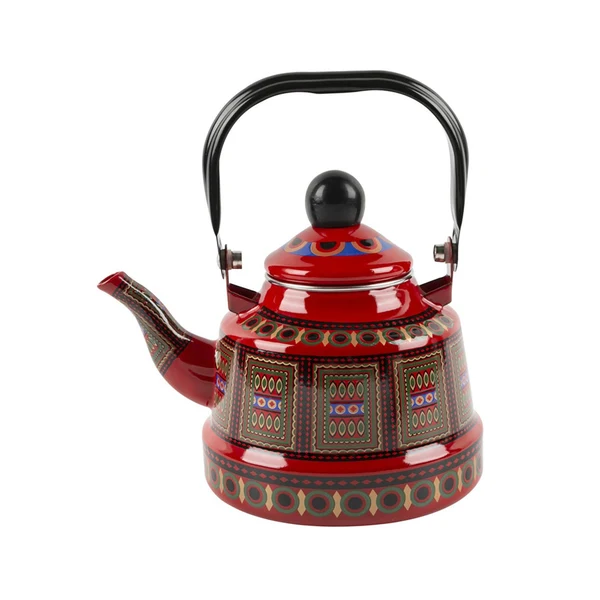 Carefully Designed Maxbell Ancient Bell Pot Kettle with Lid Boiling Chinese for Household Hotel Red Reliable