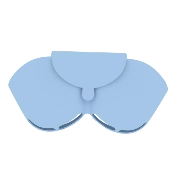 Trendy Maxbell Silicone Protective Headphones Case Scratch Resistant Smart Dustproof Soft Blue Solid