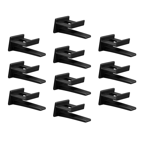 Refined Maxbell 10Pcs Hat Hooks for Wall Hat Rack Multifunctional Hat Storage Durable Black Advanced