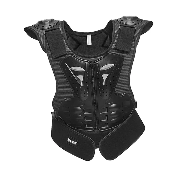 Elegant Maxbell Kids Body Armored Vest Chest Spine Protect Bike Sports Protective Gear Kids S Black Solid