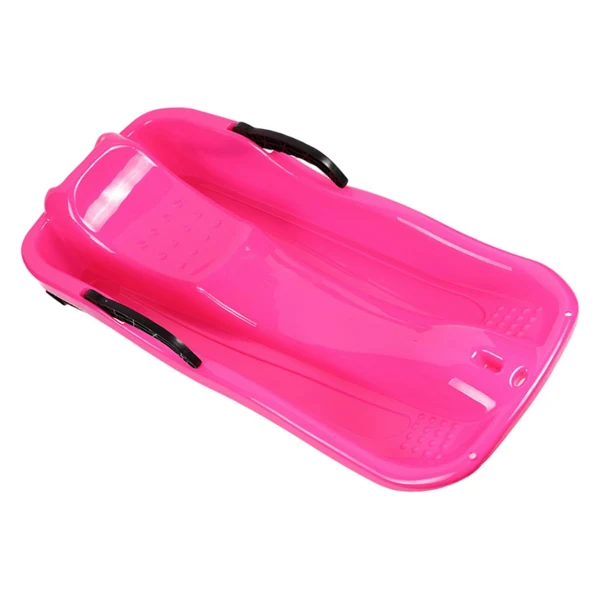 Clean Maxbell Winter Snow Sled Kids Sledge Sledding Sleigh Fun Toy Garden Holiday Toboggan Pink Advanced