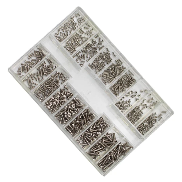 Proven Maxbell 500 Pieces 18 Sizes Mini Screw Nuts Rust Proof Universal for Notebook Glass Style A Organic