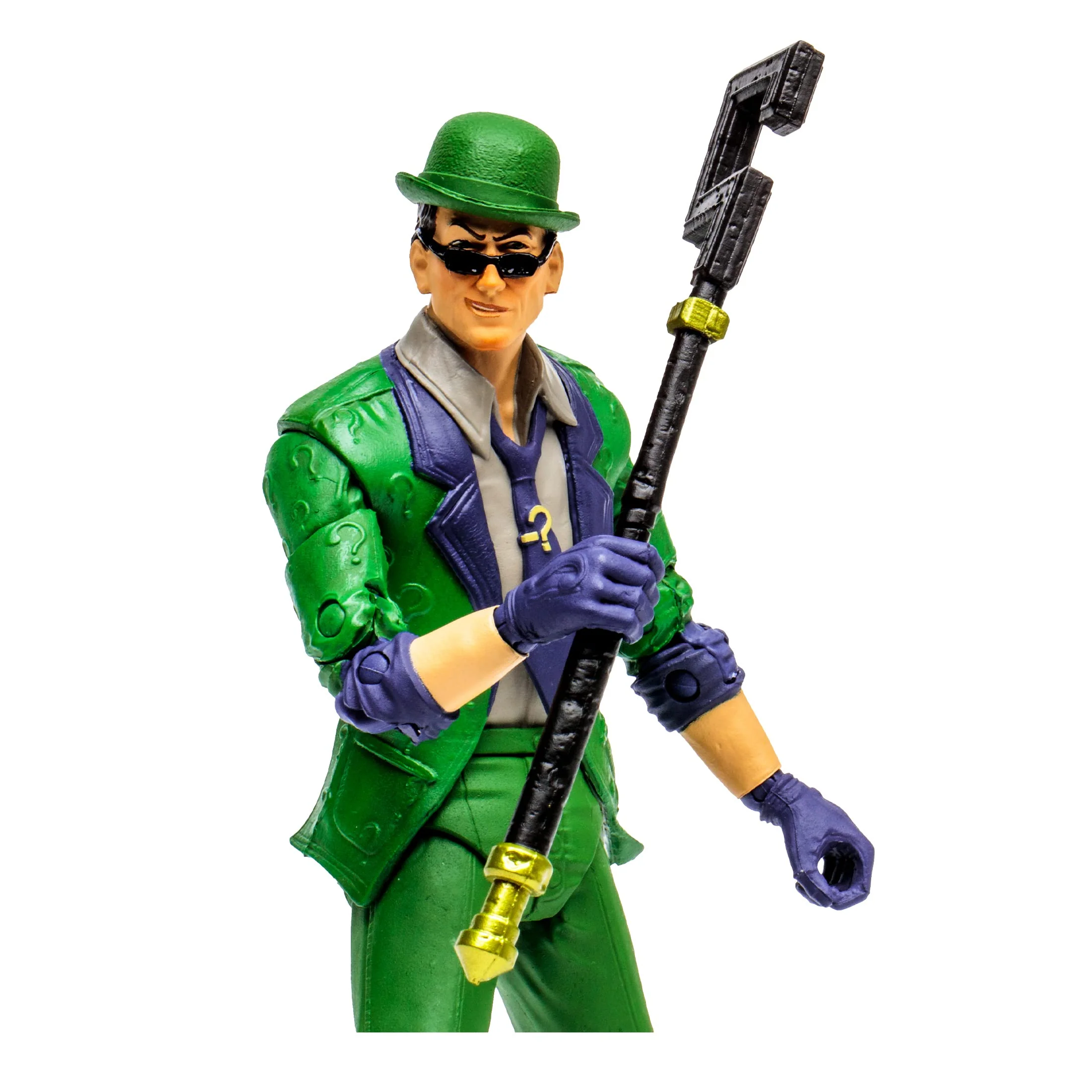 Solid McFarlane Toys - DC Gaming 7IN Figures WV9 - The Riddler Arkham City Classic