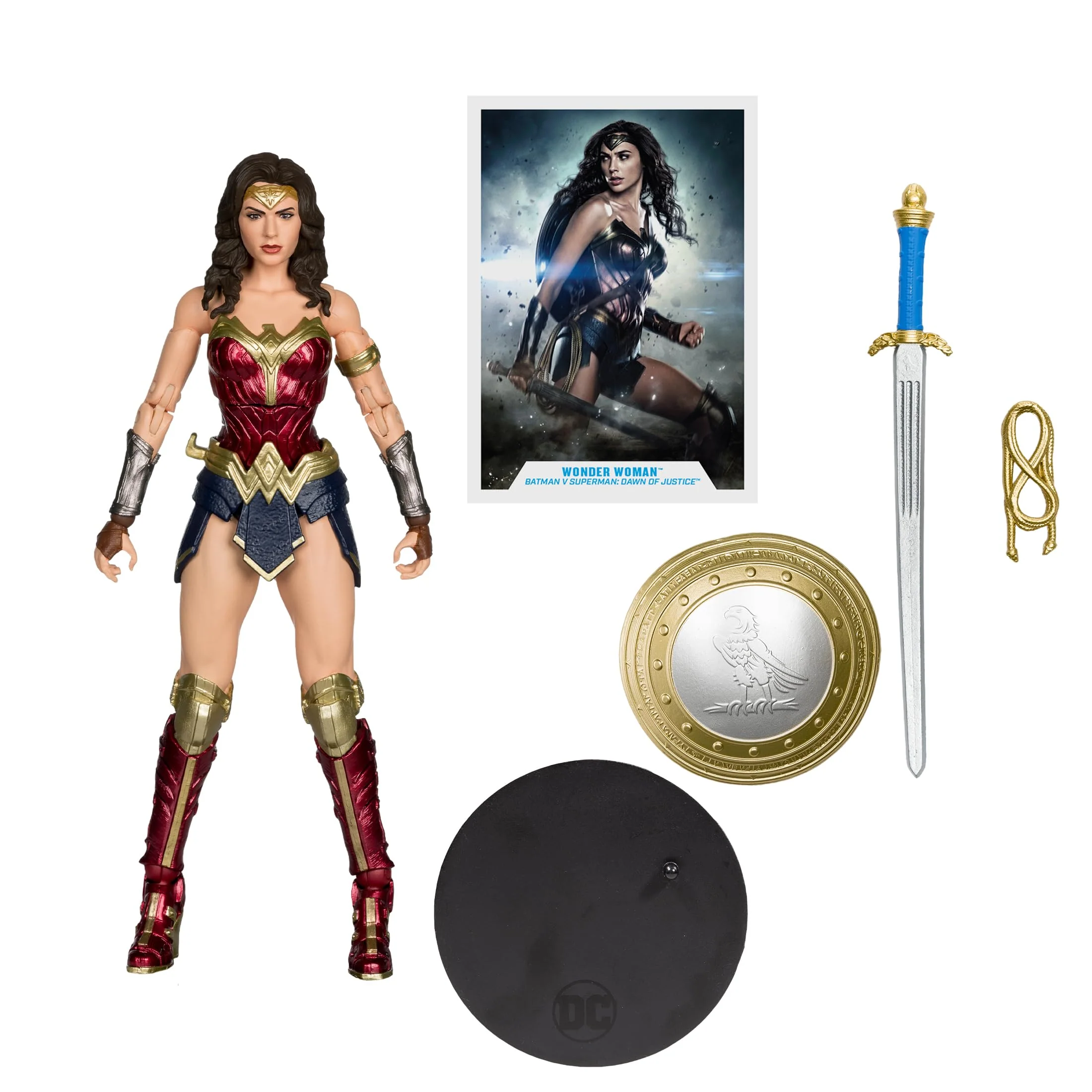 Minimalist McFarlane Toys - DC Multiverse Wonder Woman Batman V Superman Dawn of Justice 7in Action Figure High-End
