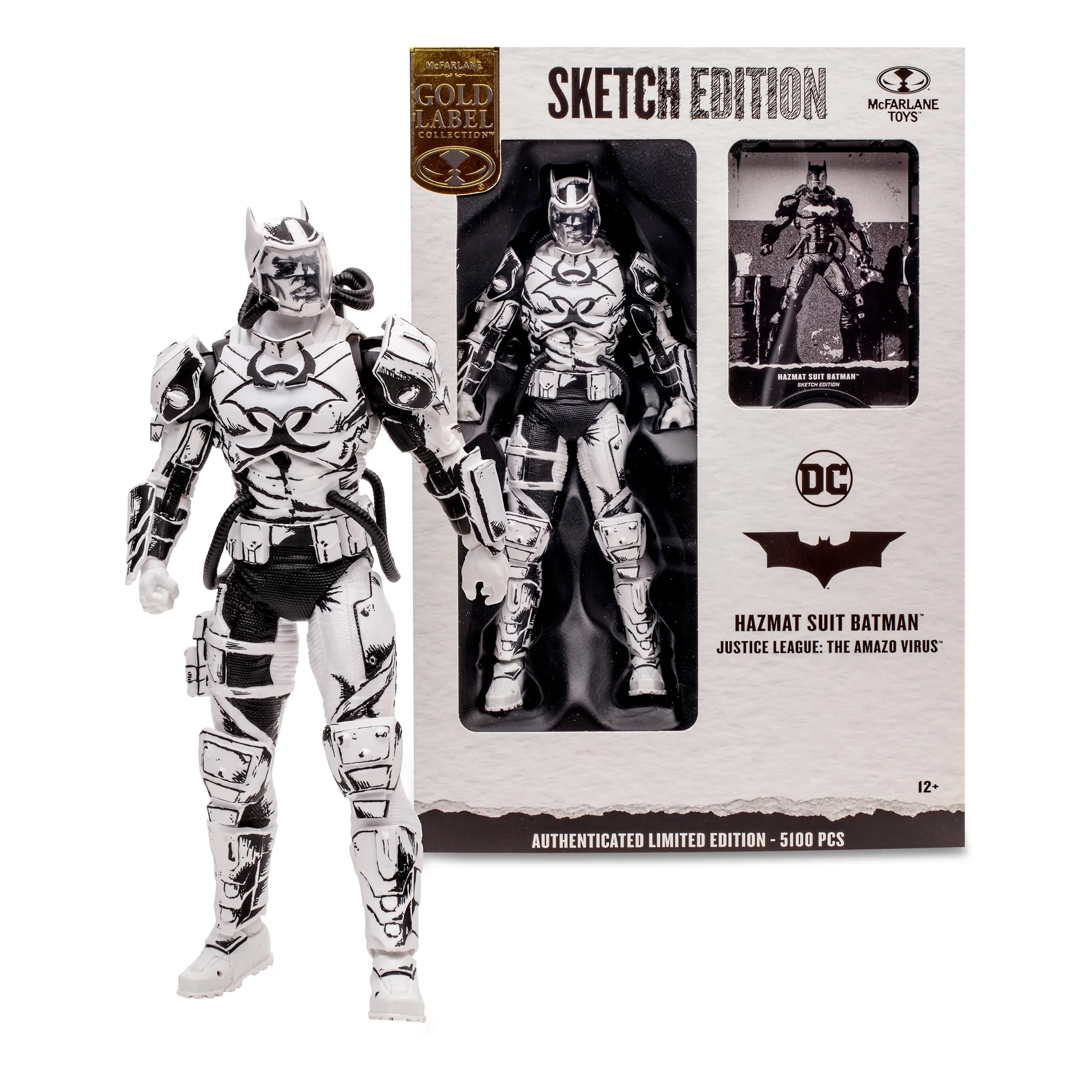 Unique Hazmat Suit Batman DC Multiverse Sketch Edition Gold Label 7 Figure MTS Exclusive 17047 Trusted