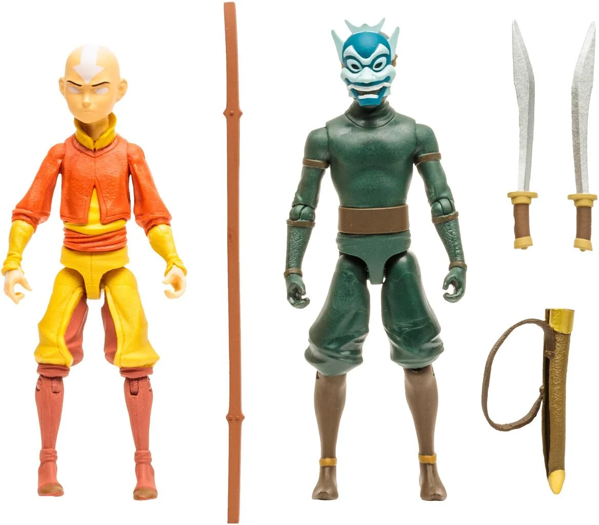 Practical McFarlane Toys - Avatar TLAB Combo PK - AANG Blue Spirit Zuko Versatile