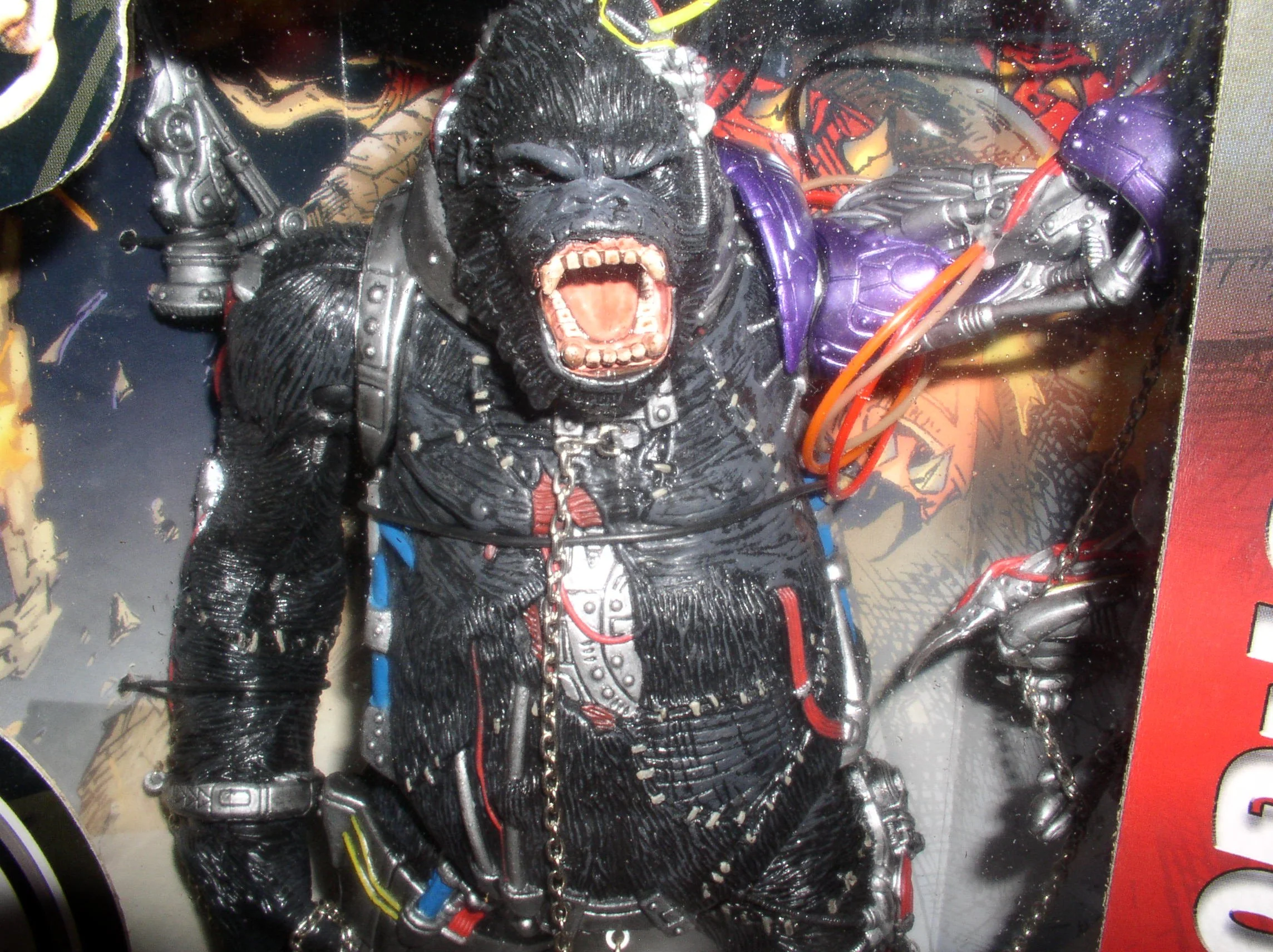 Pure 1998 - McFarlane Toys - Spawn - Series 12 - Cy-Gor 2 Ultra-Action Figure - Special Boxed Edition - Chest Cavity Opens to Reveal Cyber-Chimp - Mint… User-Friendly