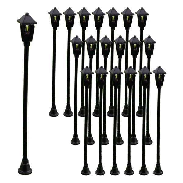 Classic Maxbell 20x 1 100 Miniature Street Light Model Dollhouse Decoration DIY Projects Style B Consistent